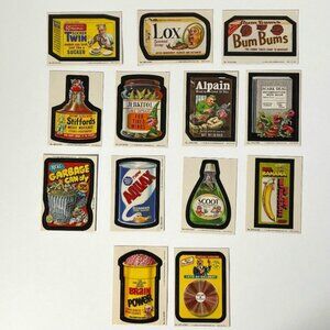 Vintage 80s Topps Wacky Packages Assorted Set of 13